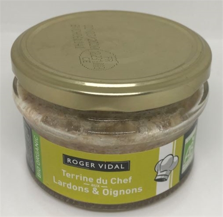 Terrine du chef lardons oignons 130g